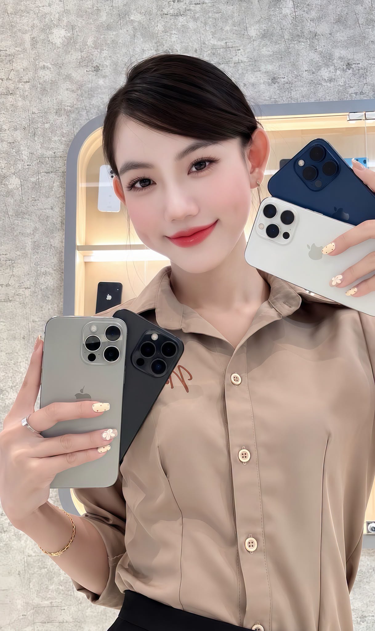 iPhone trong không gian lifestyle Nàng Táo Cà Mau